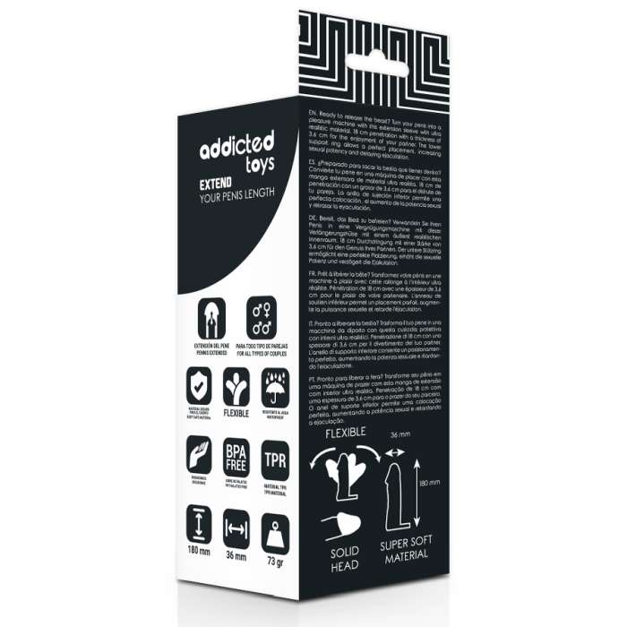 MANGA REALISTICA PARA PENIS - ADDICTED TOYS  (18CM)