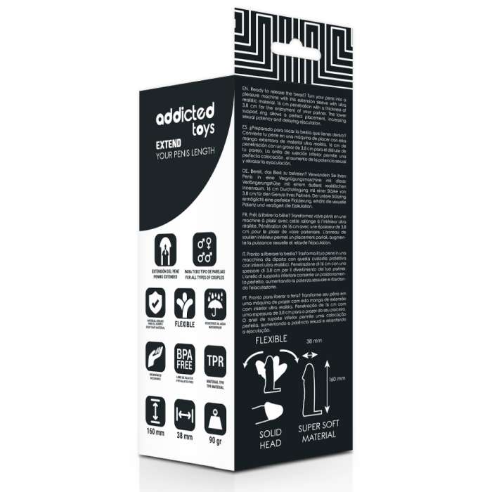 MANGA REALISTICA PARA PENIS - ADDICTED TOYS  (16CM)