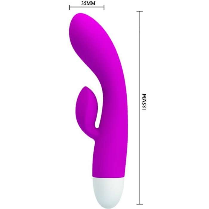 VIBRADOR PONTO G E ESTIMULADOR DE CLITORIS - PRETTY LOVE SMART ELI