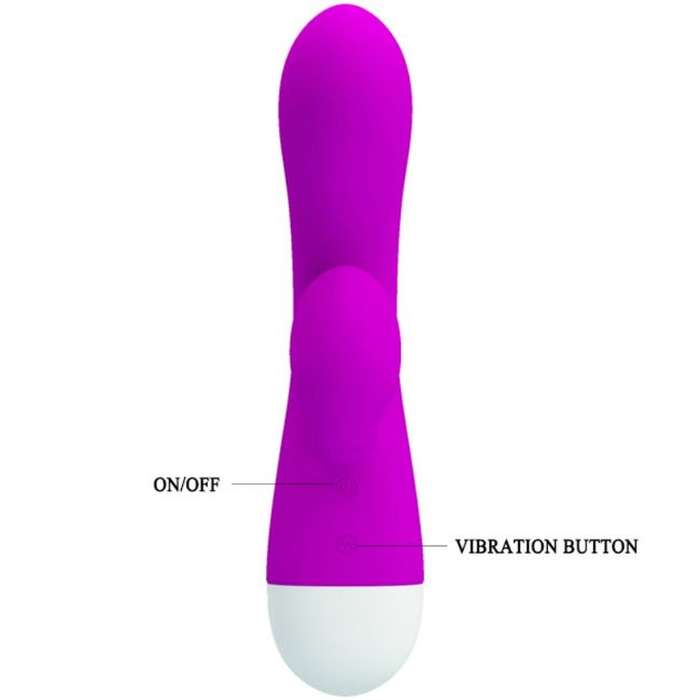 VIBRADOR PONTO G E ESTIMULADOR DE CLITORIS - PRETTY LOVE SMART ELI