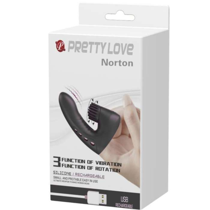 PRETTY LOVE NORTON DEDAL COM VIBRAÇÃO E ROTAÇÃO