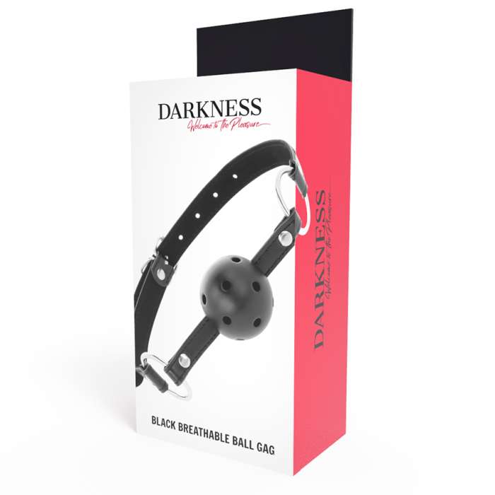 MORDAÇA COM BOLA RESPIRÁVEL - DARKNESS