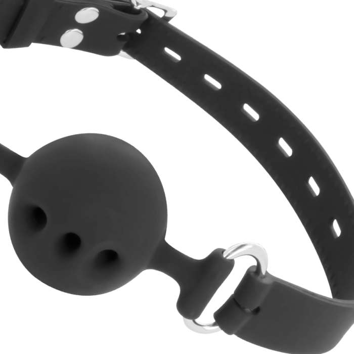 ESFERA DARKNESS BOLA SILICONE GAG PRETO