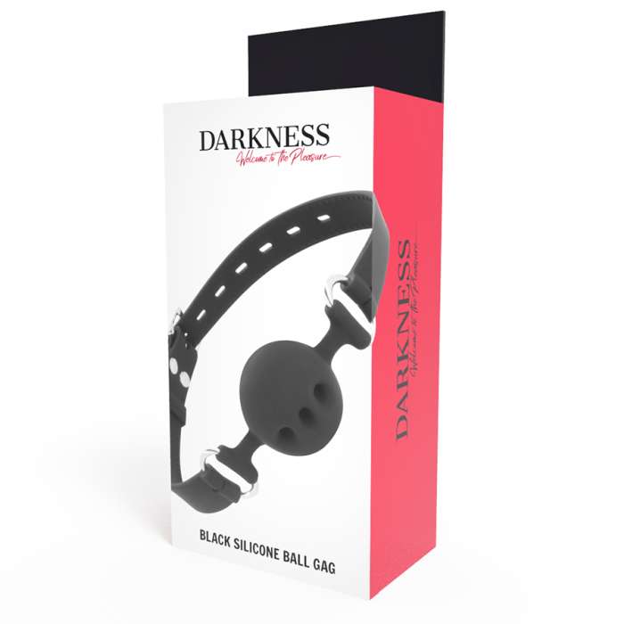ESFERA DARKNESS BOLA SILICONE GAG PRETO