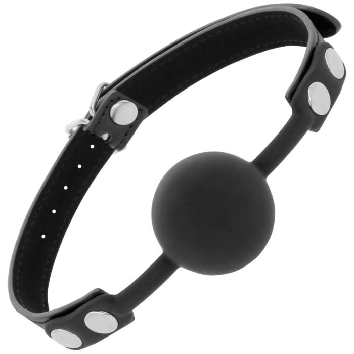 ESFERA DARKNESS BOLA SILICONE GAG PRETO