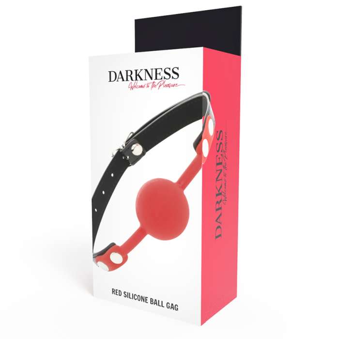 MORDAÇA COM TIRAS DE COURO -  DARKNESS