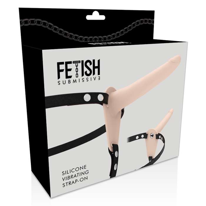 ARNÊS COM DILDO E VIBRAÇÃO - FETISH SUBMISSIVE 15CM