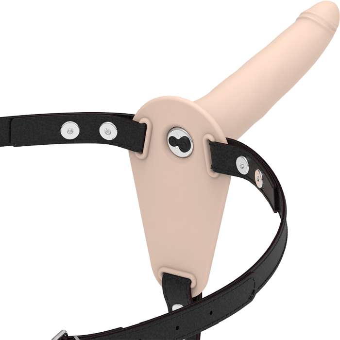 ARNÊS COM DILDO E VIBRAÇÃO - FETISH SUBMISSIVE 15CM