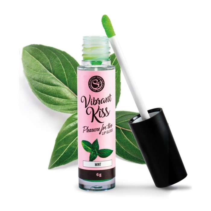 GLOSS COM VIBRAÇÃO - SECRETPLAY LIP KISS - MINT