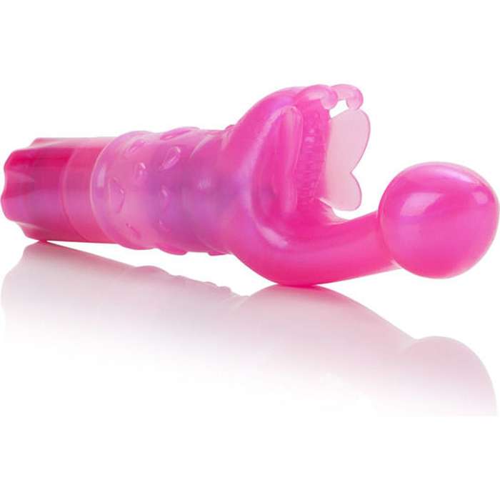 VIBRADOR PONTO G E ESTIMULADOR DE CLITORIS - CALEXOTICS BUTTERFLY KISS