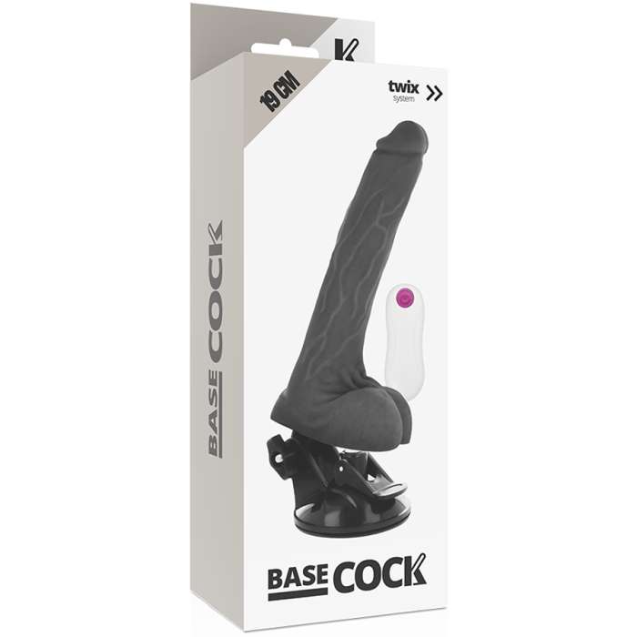 VIBRADOR REALISTICO COM CONTROLE REMOTO - BASECOCK 19 CM