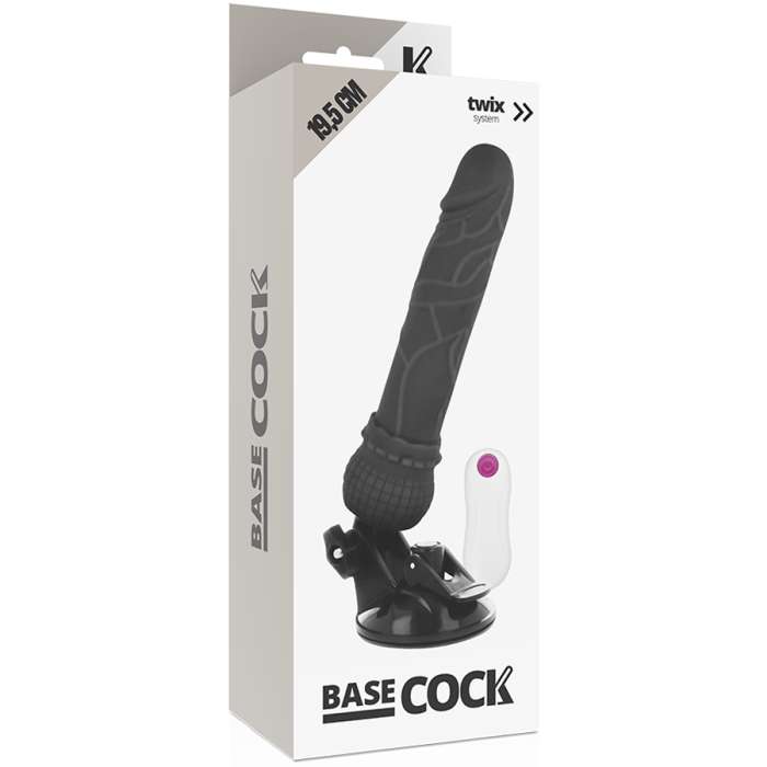 VIBRADOR REALISTICO COM CONTROLE REMOTO - BASECOCK 19,5 CM