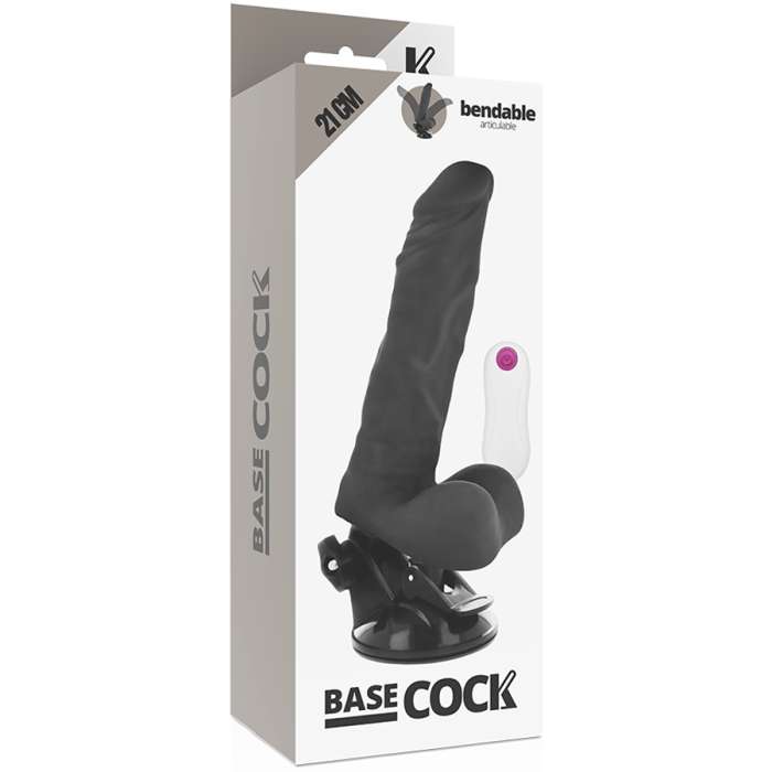 VIBRADOR REALISTICO C/ CONTROLE REMOTO  21 CM - BASECOCK
