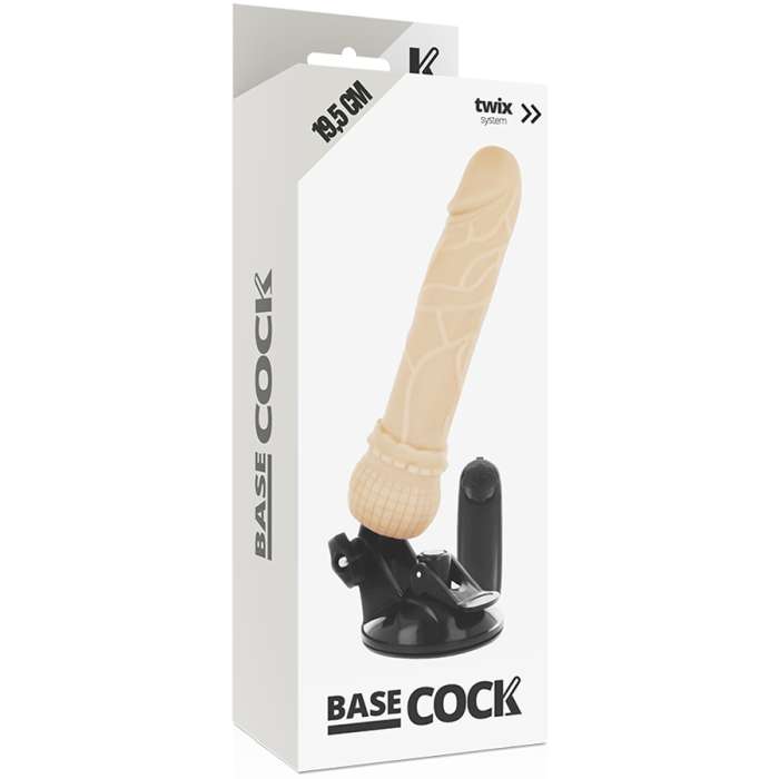 VIBRADOR REALISTICO C/ CONTROLE REMOTO - BASECOCK 19,5 CM