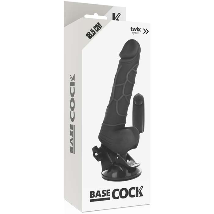 VIBRADOR REALISTICO COM CONTROLE REMOTO - BASECOCK 18,5 CM