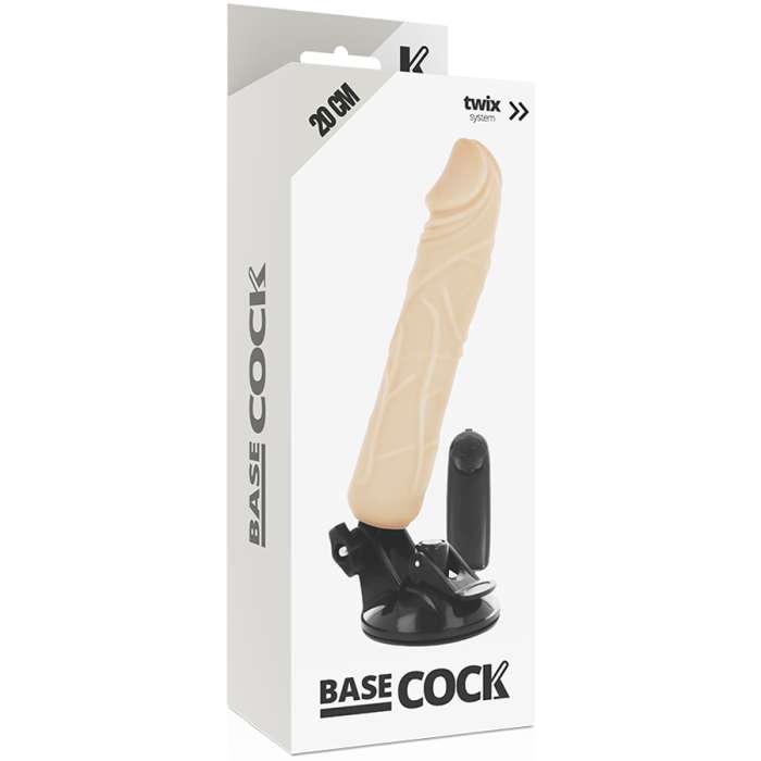 VIBRADOR REALISTICO COM CONTROLE REMOTO - BASECOCK 20CM
