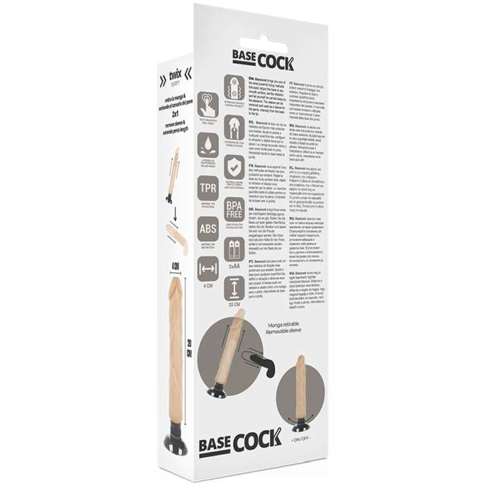 VIBRADOR REALISTICO - BASECOCK 20CM