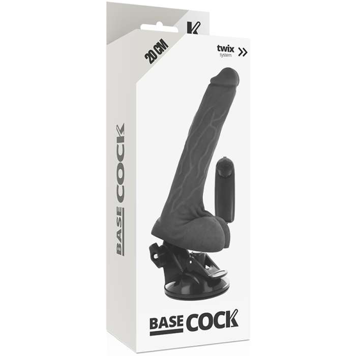 VIBRADOR REALISTICO COM CONTROLE REMOTO - BASECOCK 20CM
