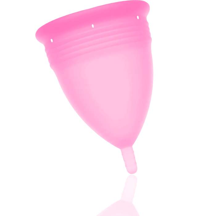 COPA MENSTRUAL STERCUP TAMANHO L ROSA COR SILICONE FDA