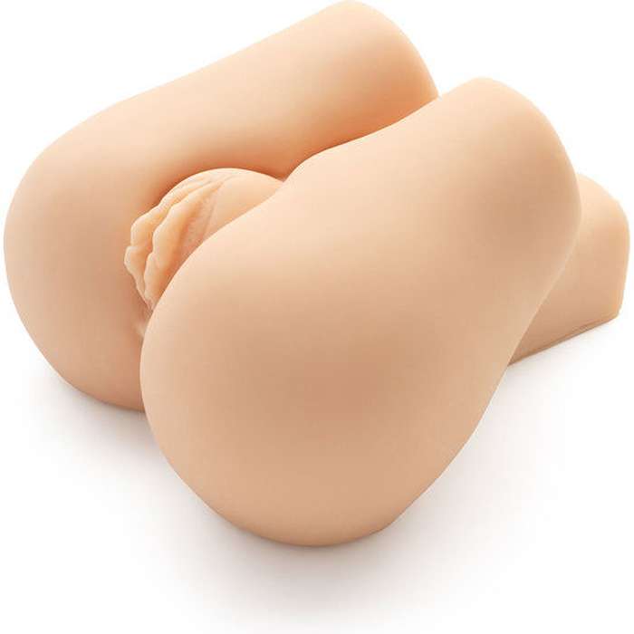 MASTURBADOR ANATOMICO COM VIBRADOR - VAGINA E ANUS