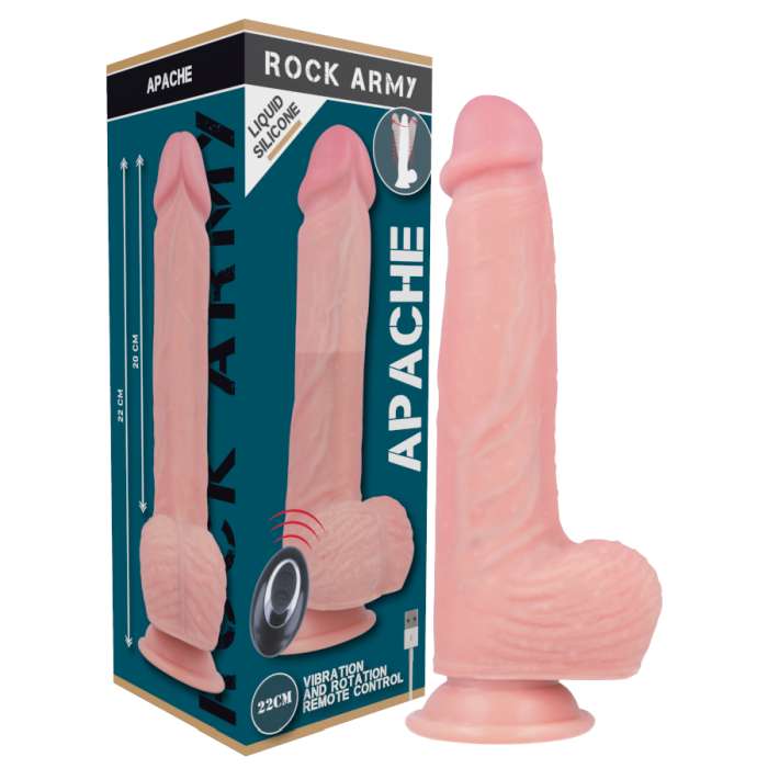 VIBRADOR COM CONTROLE REMOTO - ROCKARMY LIQUID SILICONE APACHE
