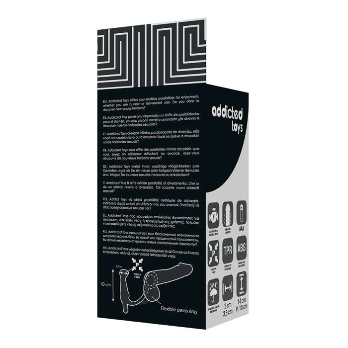 MASSAGEADOR PROSTATICO COM VIBRAÇÃO - ADDICTED TOYS