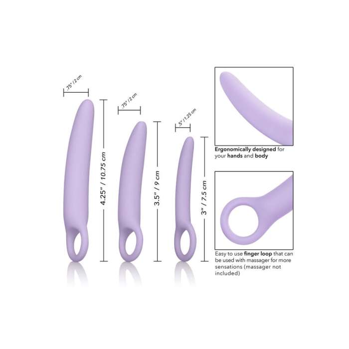 CONJUNTO DE 3 DILADORES DE SILICONE - CALEX