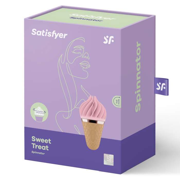 SATISFYER DOCE DELEITE SPINNATOR MARROM E ROSA