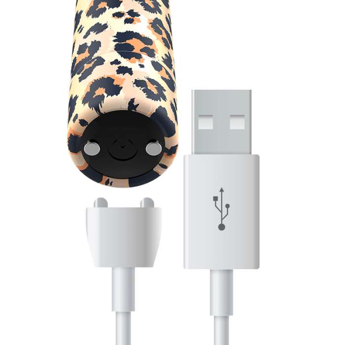 BALAS PERSONALIZADAS BALAS RECARREGÁVEIS LEOPARDO 10 INTENSIDADES