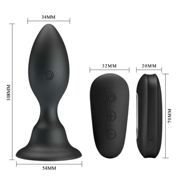 PRETTY LOVE MR PLAY PLUG CON VIBRACION CONTROL REMOTO 10.8 CM