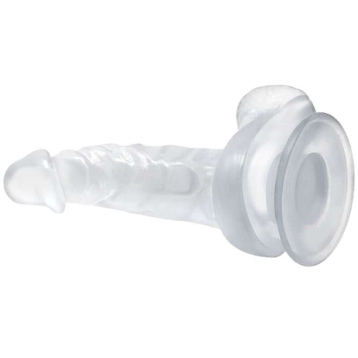 DILDO REALISTICO COM VENTOSA TRANSPARENTE