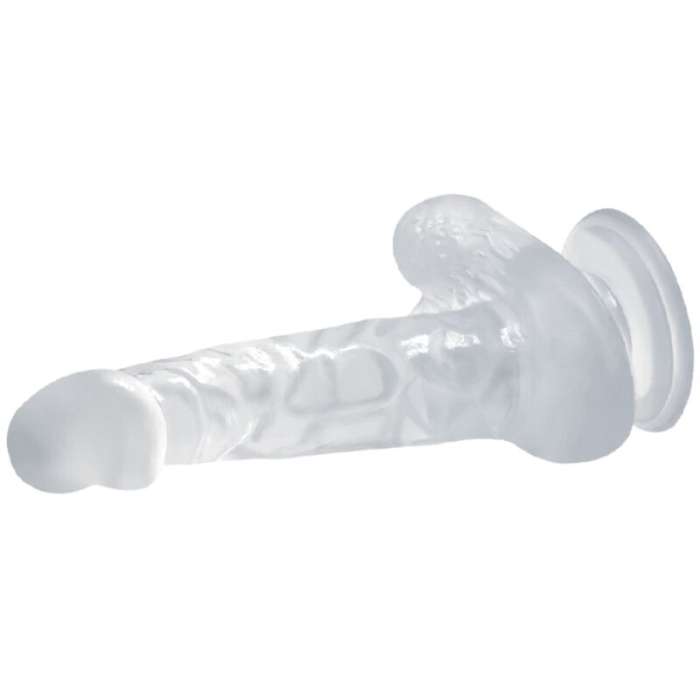 DILDO REALISTICO COM VENTOSA TRANSPARENTE