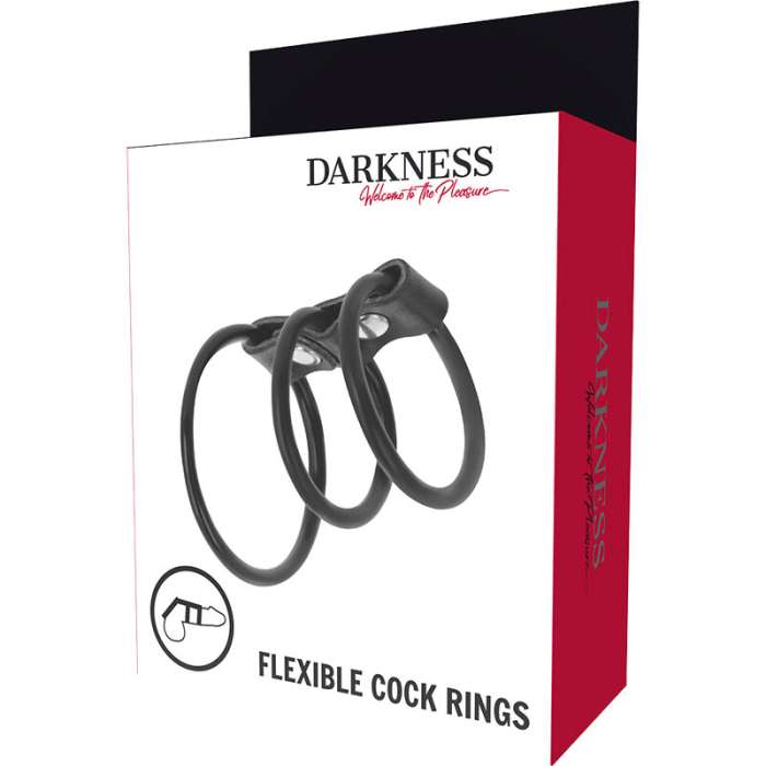 ANEL PARA PÉNIS E TESTICULOS -  DARKNESS