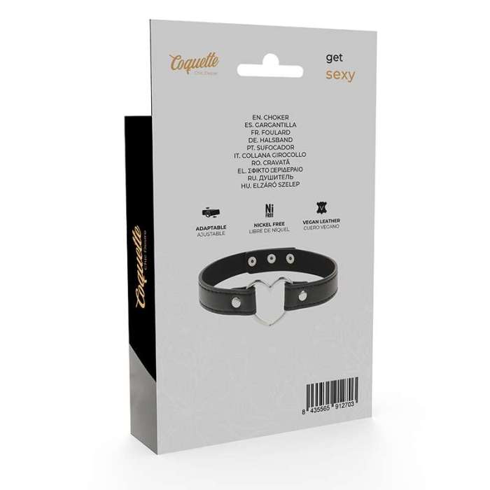 COQUETTE COLLAR CUERO VEGANO ACCESORIO WOMAN CORAZ