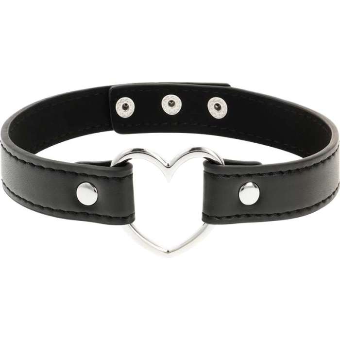 COQUETTE COLLAR CUERO VEGANO ACCESORIO WOMAN CORAZ
