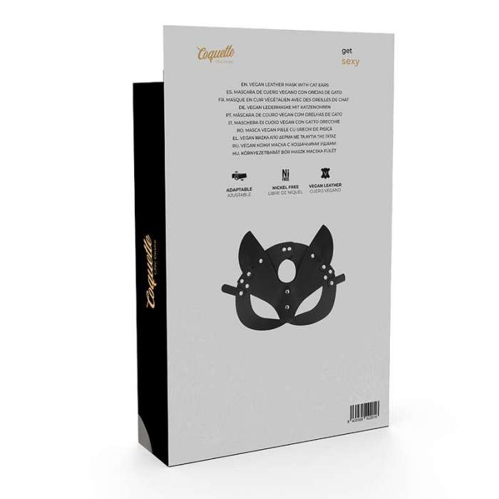 MASCARA DE COURO VEGANO - COQUETTE