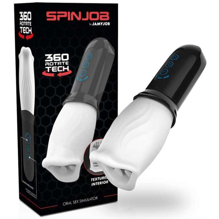 SIMULADOR DE SEXO ORAL COM ROTAÇÃO - JAMYJOB SPINJOB