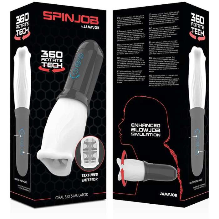 SIMULADOR DE SEXO ORAL COM ROTAÇÃO - JAMYJOB SPINJOB