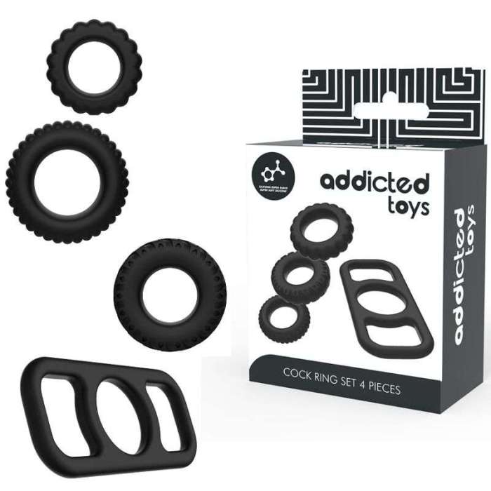 SET DE 4 ANEIS - ADDICTED TOYS