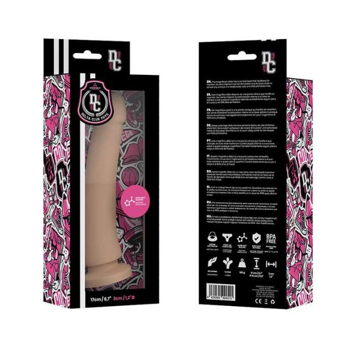 DILDO NATURAL SILICONE MEDICO 17 X 3CM