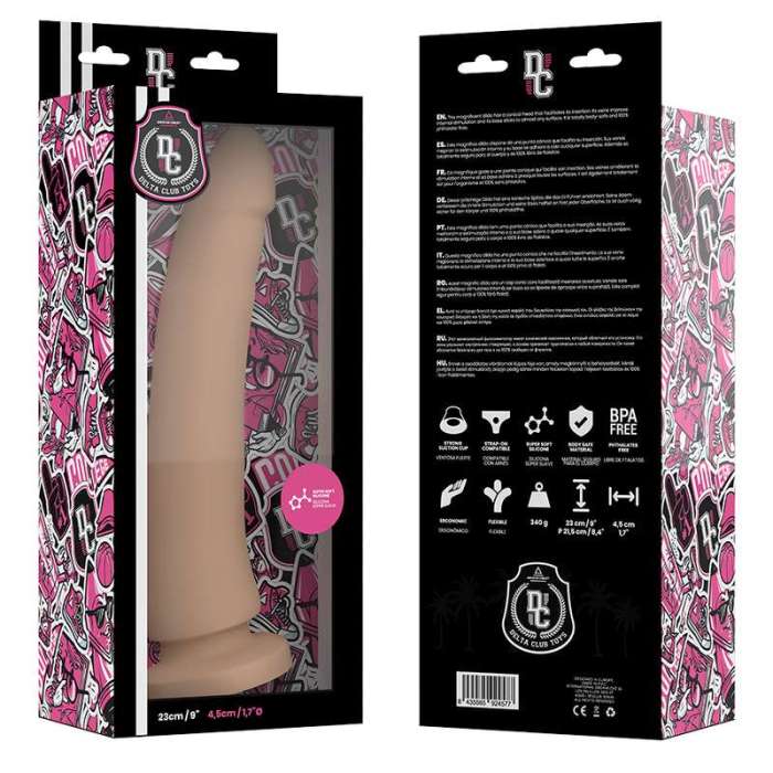 DILDO NATURAL SILICONE MEDICO 23 X 4.5 CM