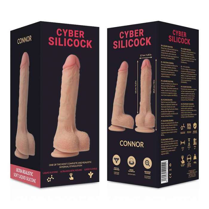 ARNÊS COM DILDO CYBER SILICOCK