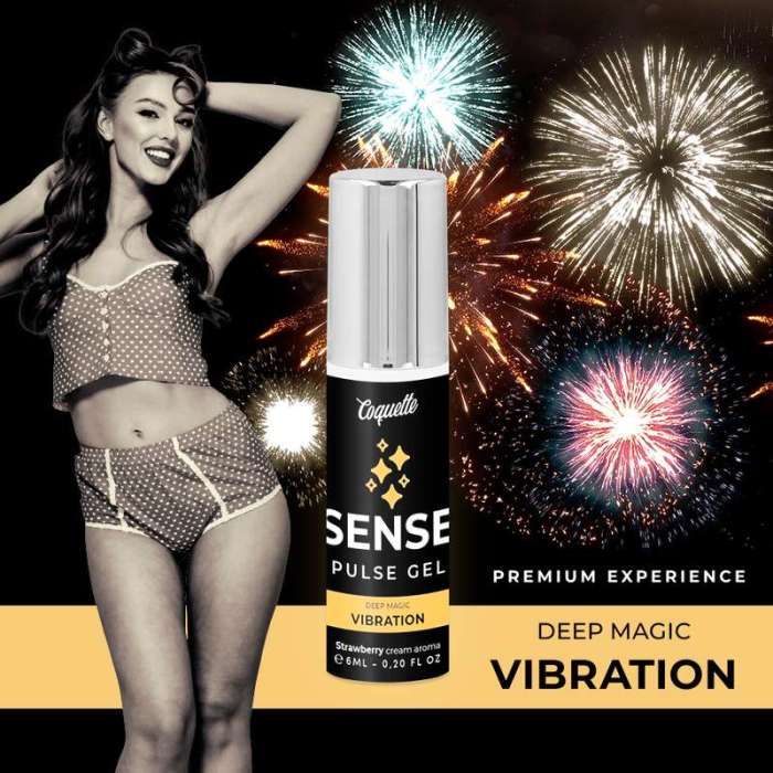COQUETTE PULSE GEL STRAWBERRY MAGIC VIBRATION PREMIUM 6ML