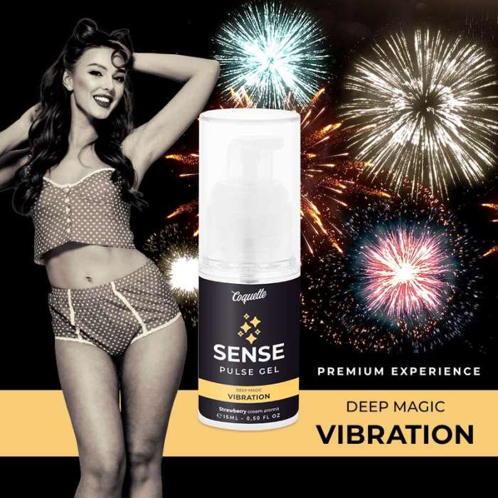 COQUETTE PULSE GEL STRAWBERRY MAGIC VIBRATION PREMIUM 15ML