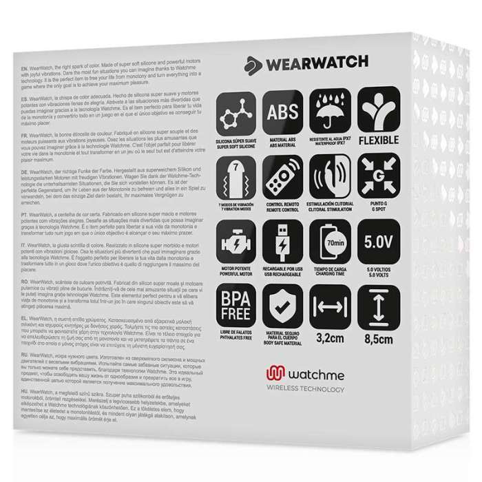VIBRADOR COM CONTROLE REMOTO - VIBRADOR DUAL WATCHME