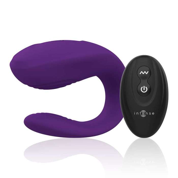 VIBRADOR COM DUPLA ESTIMULAÇÃO E CONTROLO REMOTO INTENSE COUPLES TOYS