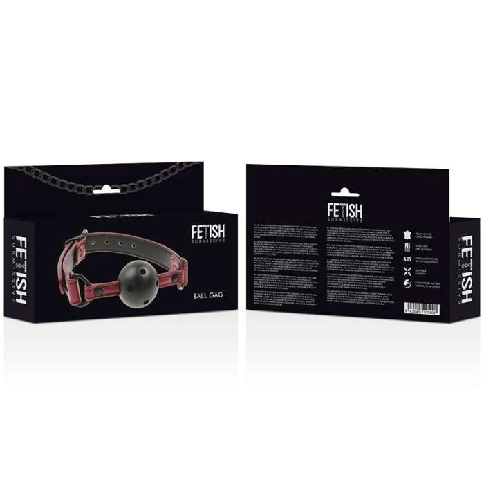 MORDAÇA RESPIRÁVEL DE COURO VEGANO - FETISH SUBMISSIVE