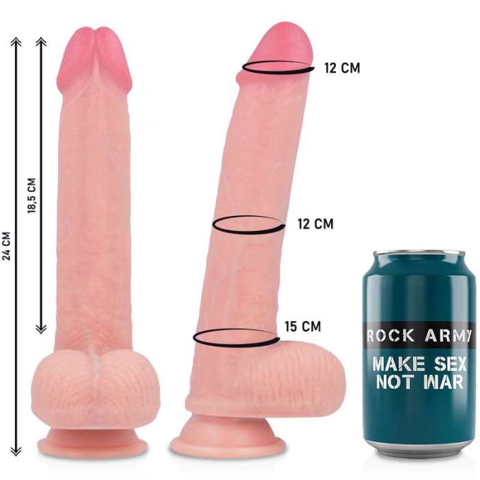ARNÊS COM DILDO - ROCK ARMY 24CM