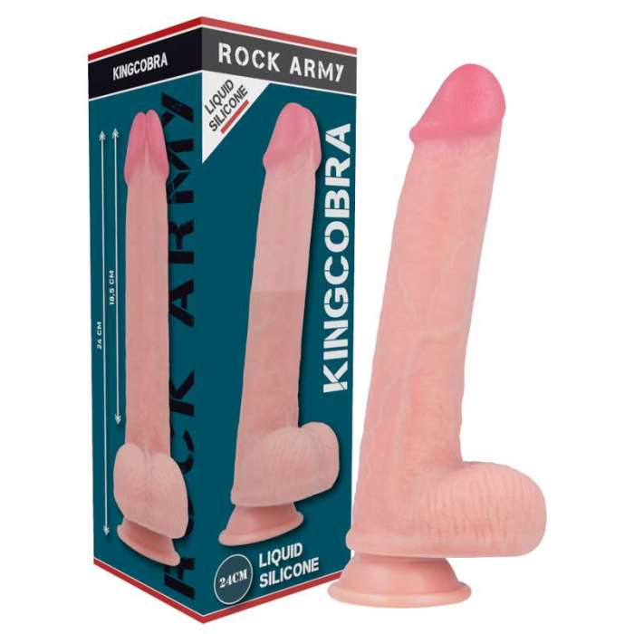 ARNÊS COM DILDO - ROCK ARMY 24CM