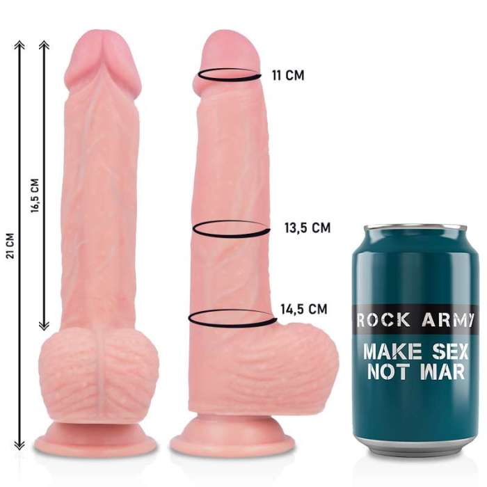 ARNÊS COM DILDO - ROCK ARMY 21CM